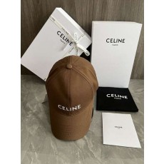 CL 셀린느 브라운 베이직 로고자수 모자
