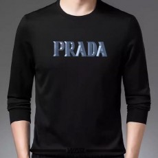 (국내) PD 프라다 3D 포인트 로고 밍크양기모 티셔츠